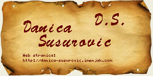 Danica Susurović vizit kartica